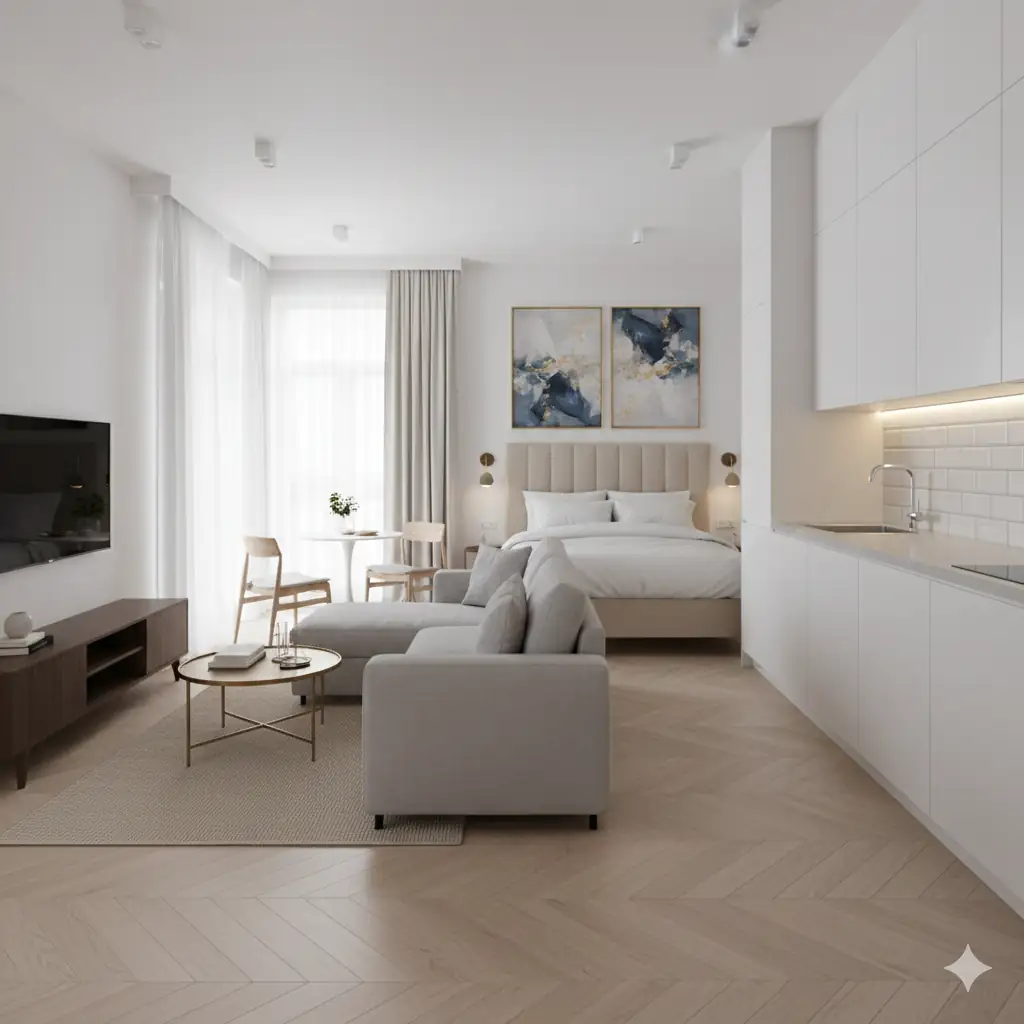 Ремонт 1-к квартиры 36 м2 в Москве