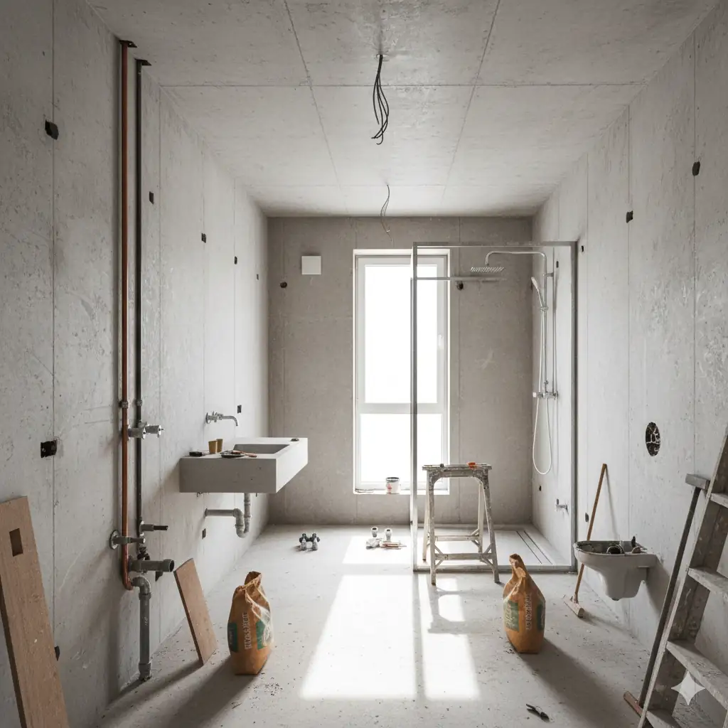 Черновой ремонт ванной в Москве