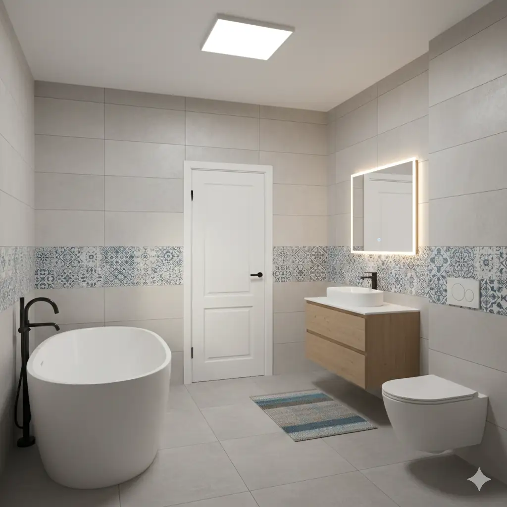 Ремонт ванной с объединением санузла в Москве