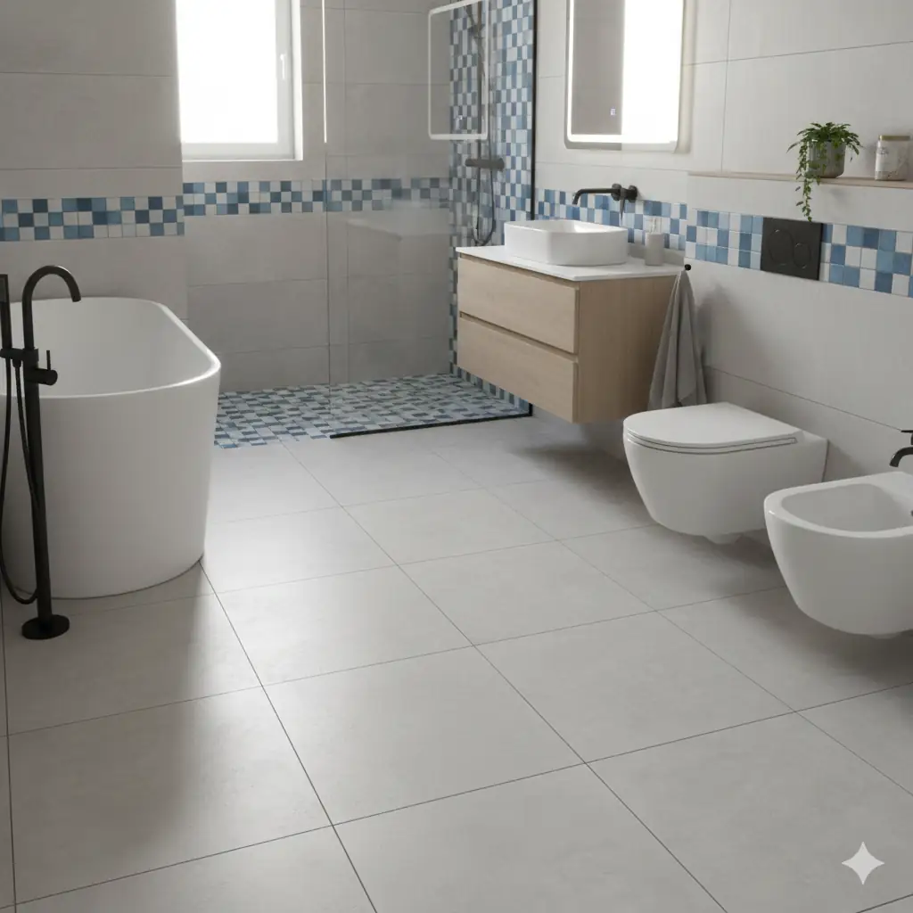 Ремонт пола в ванной комнате в Москве