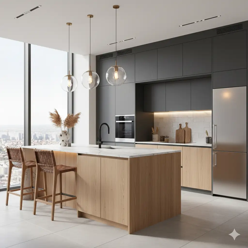 Дизайнерский ремонт кухни в Москве