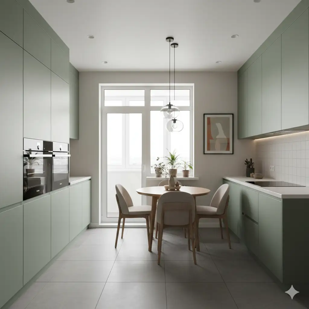 Ремонт кухни с балконом в Москве