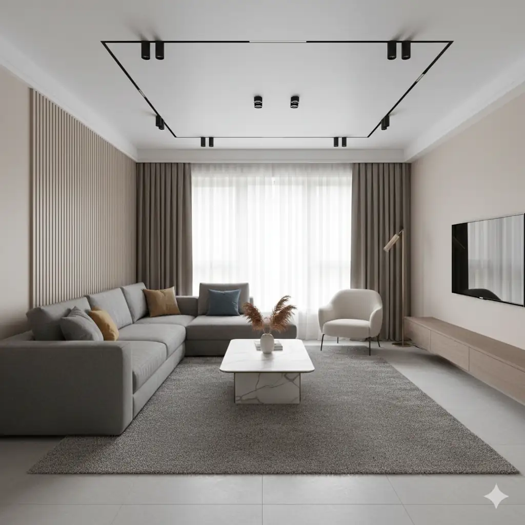 Евроремонт гостиной комнаты в Москве