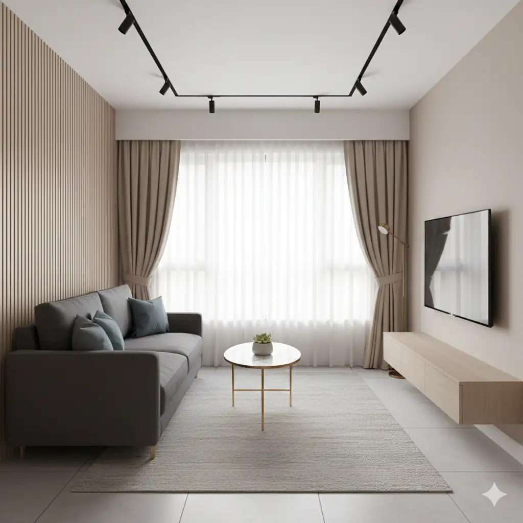 Ремонт маленькой гостиной в Москве