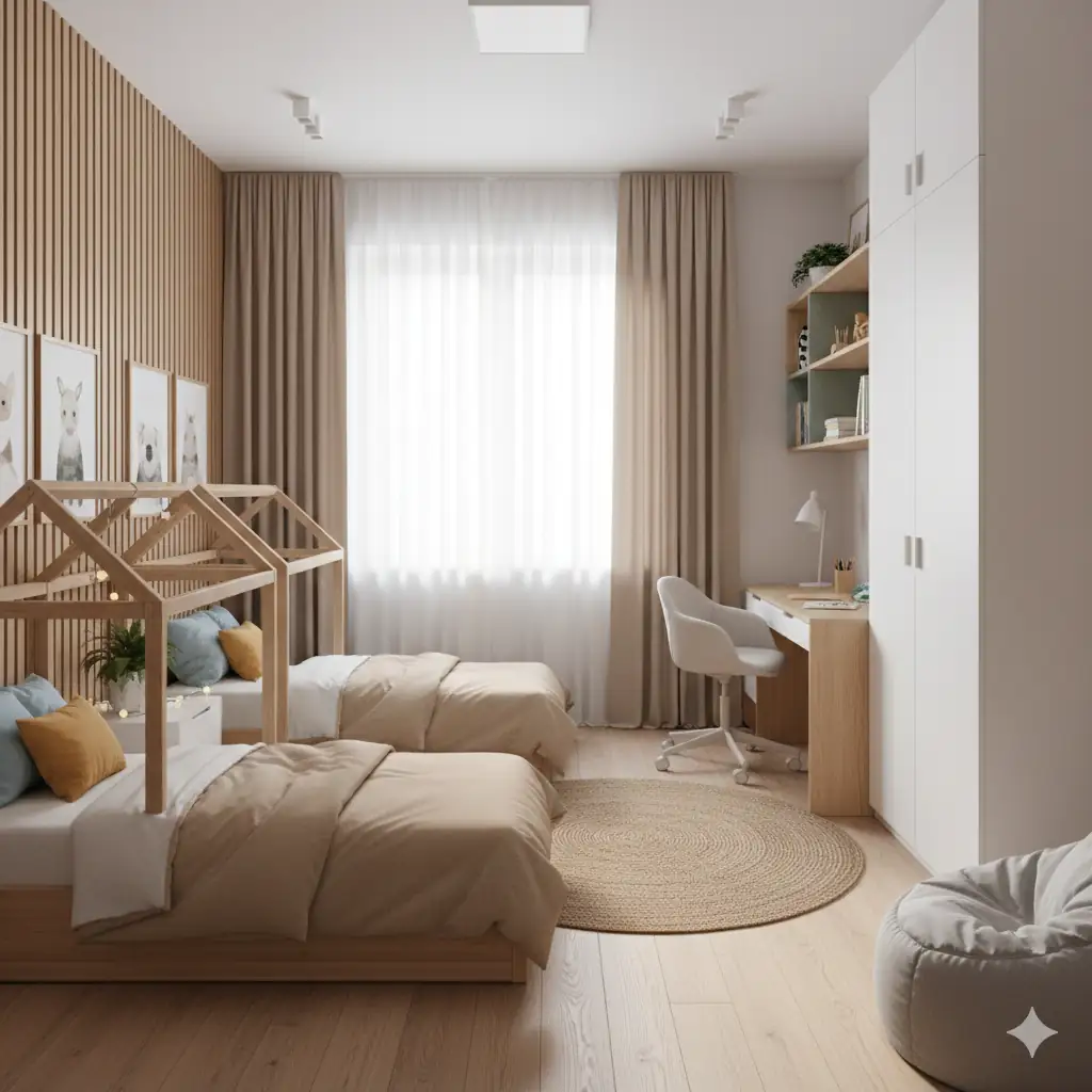 Ремонт комнаты для двух детей в Москве