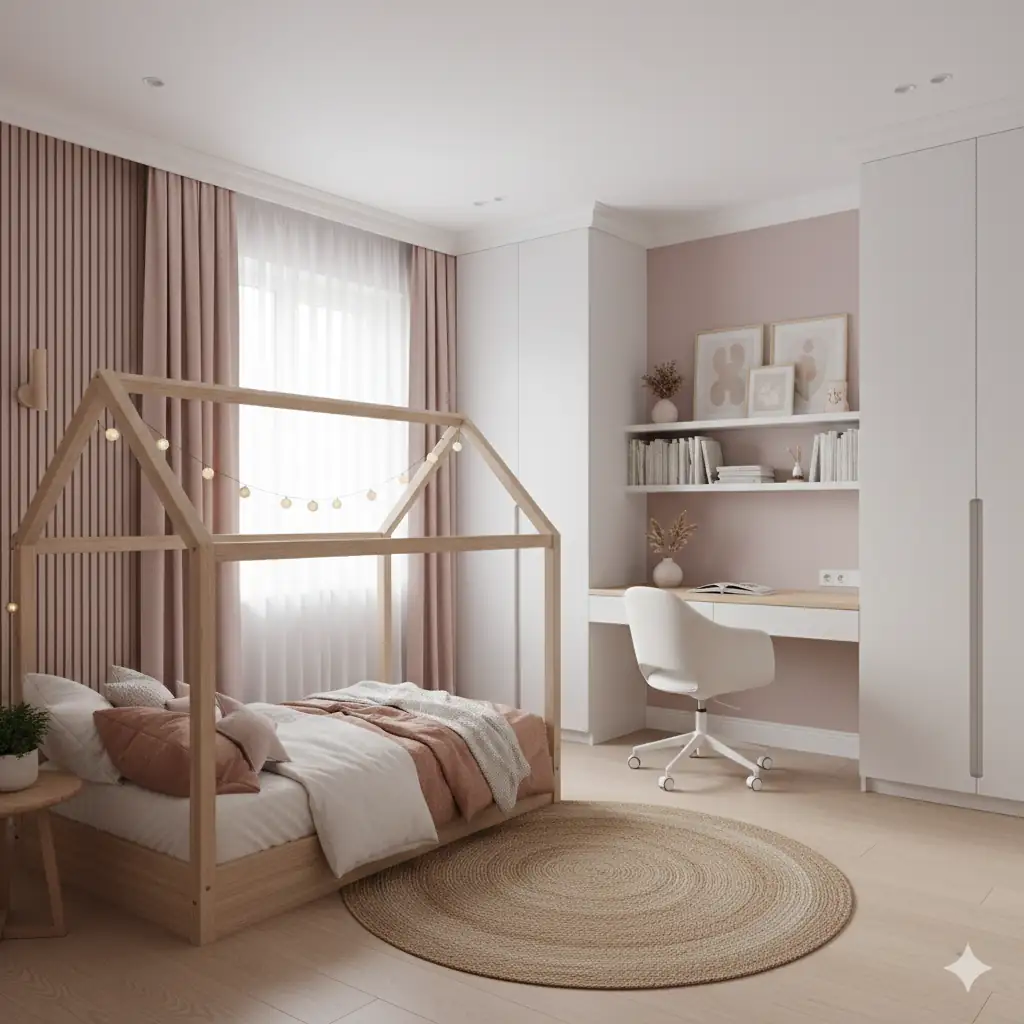 Ремонт комнаты для девочки в Москве