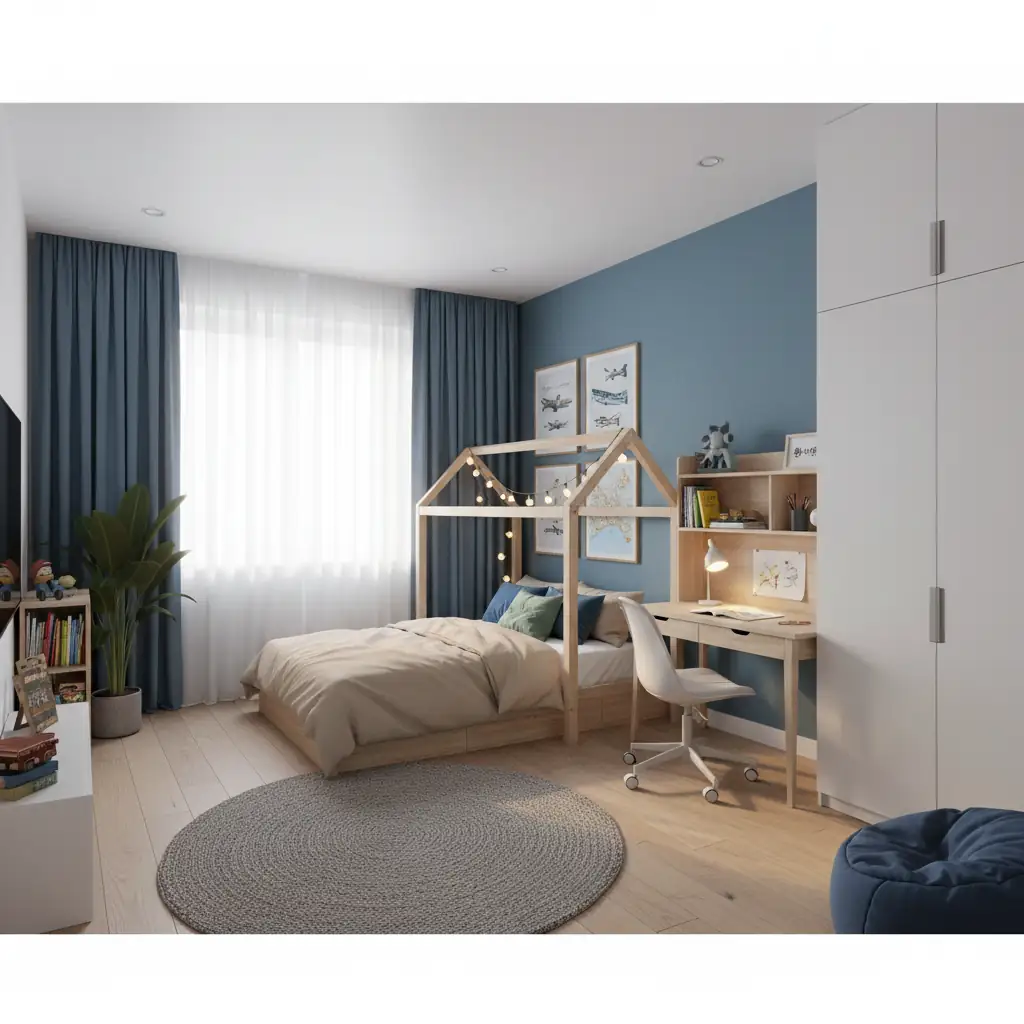 Ремонт комнаты для мальчика в Москве