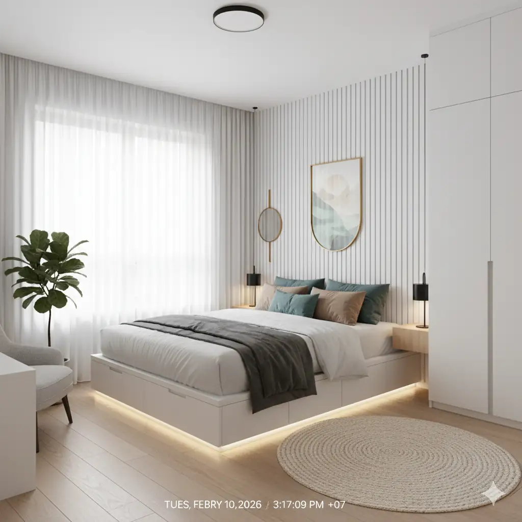 Ремонт в маленькой спальне в Москве