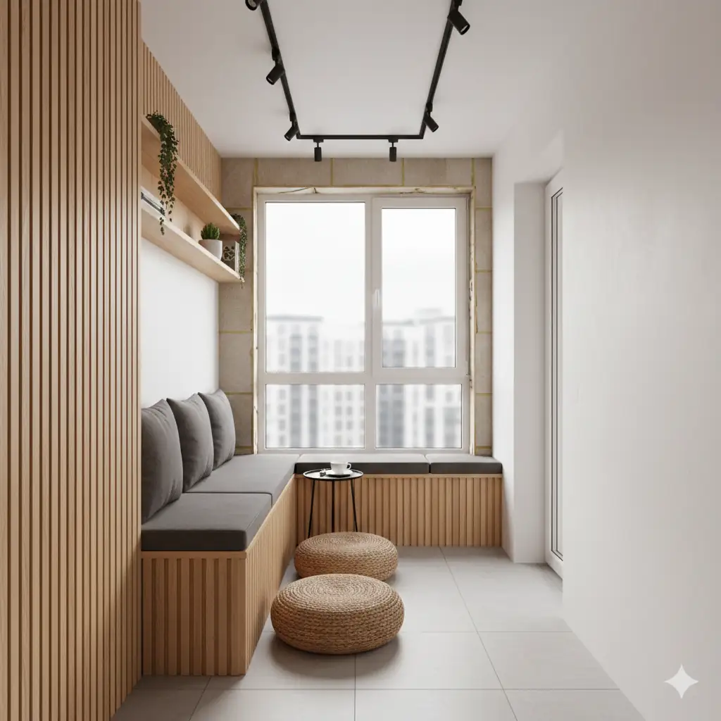 Ремонт балкона с утеплением в Москве