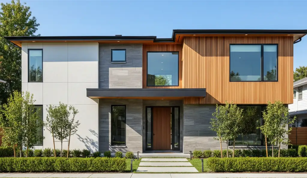 Внешняя отделка дома в Москве