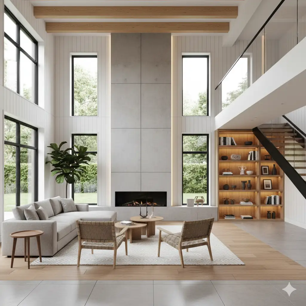 Внутренняя отделка каркасного дома в Москве