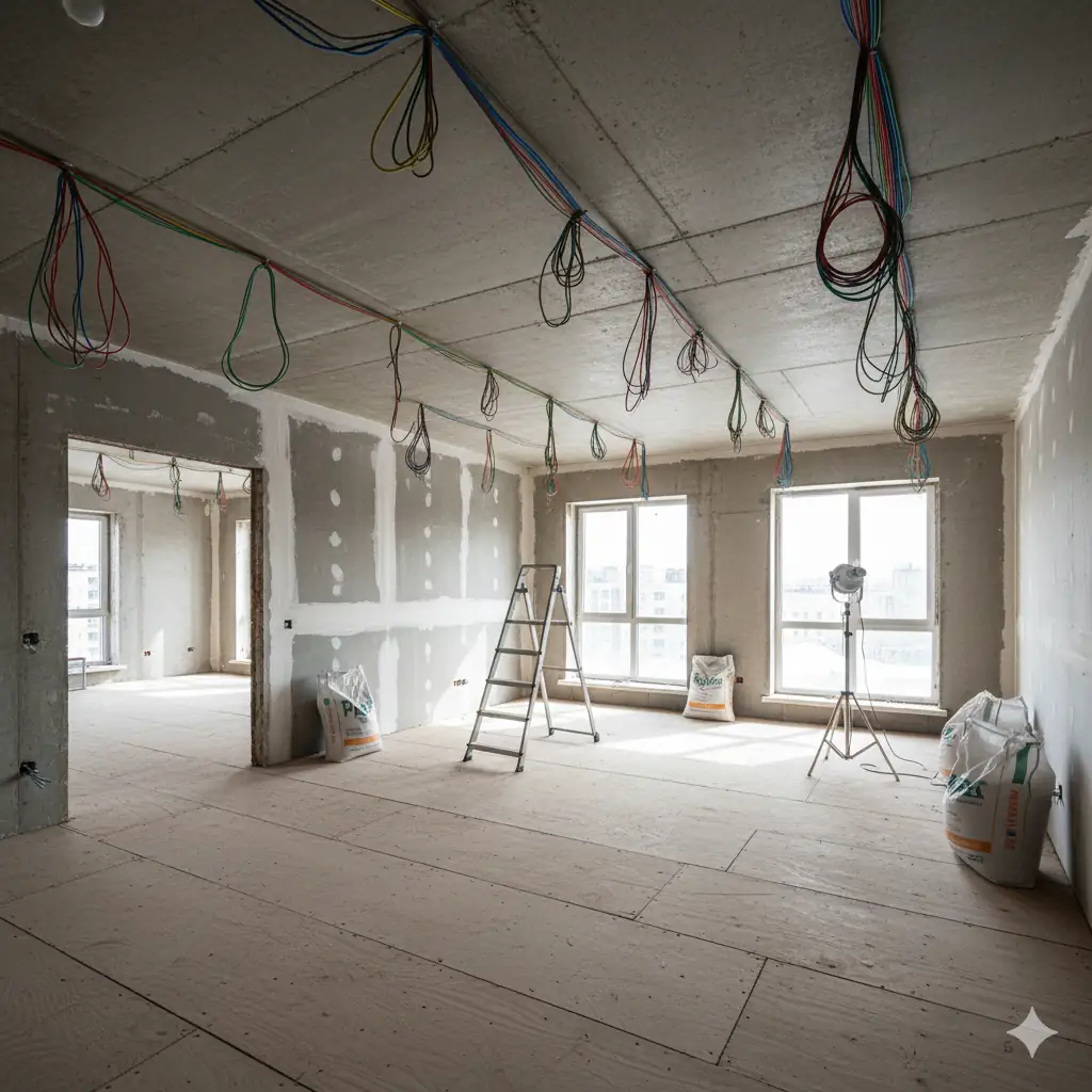 Черновой ремонт 3-к квартиры в Москве