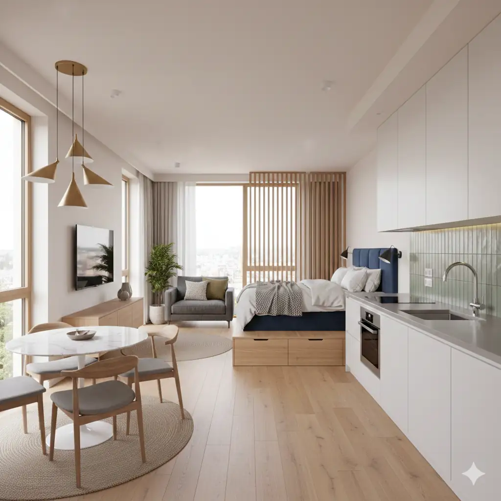 Отделка квартиры студии в Москве