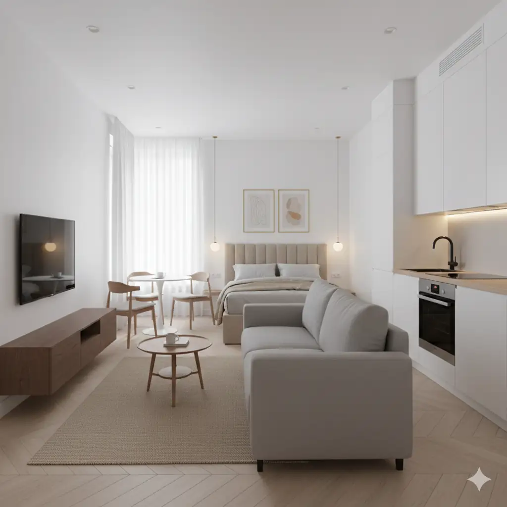 Ремонт студии 25 м2 в Москве