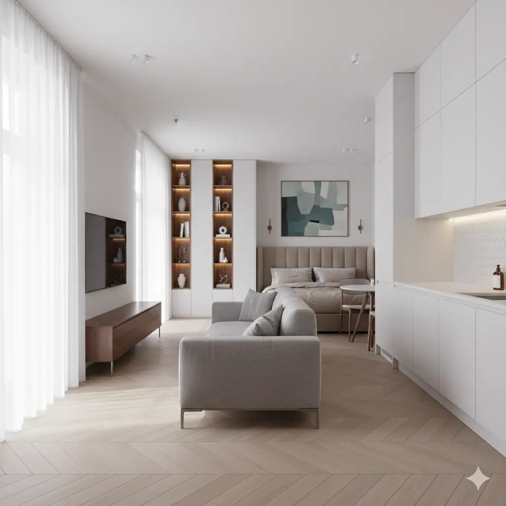 Евроремонт 1-к квартиры в Москве