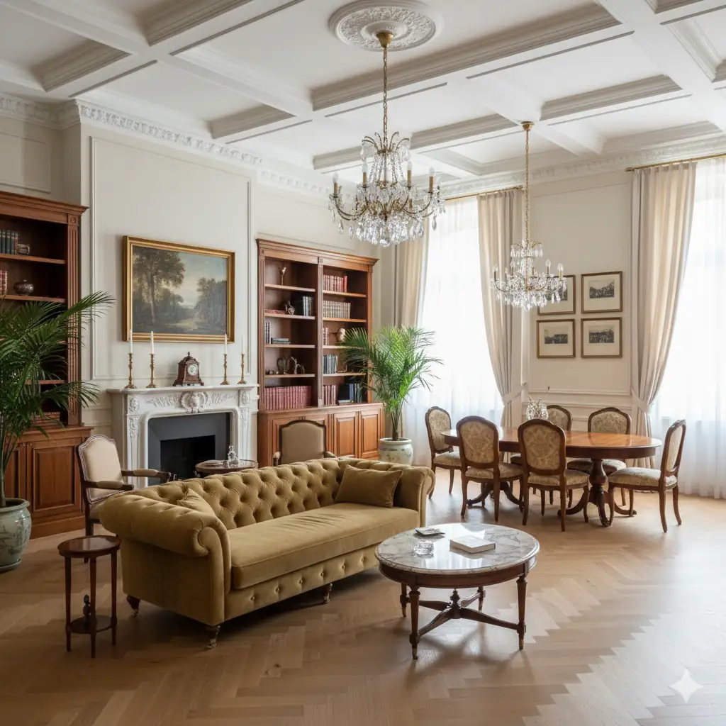 Ремонт в классическом стиле в Москве