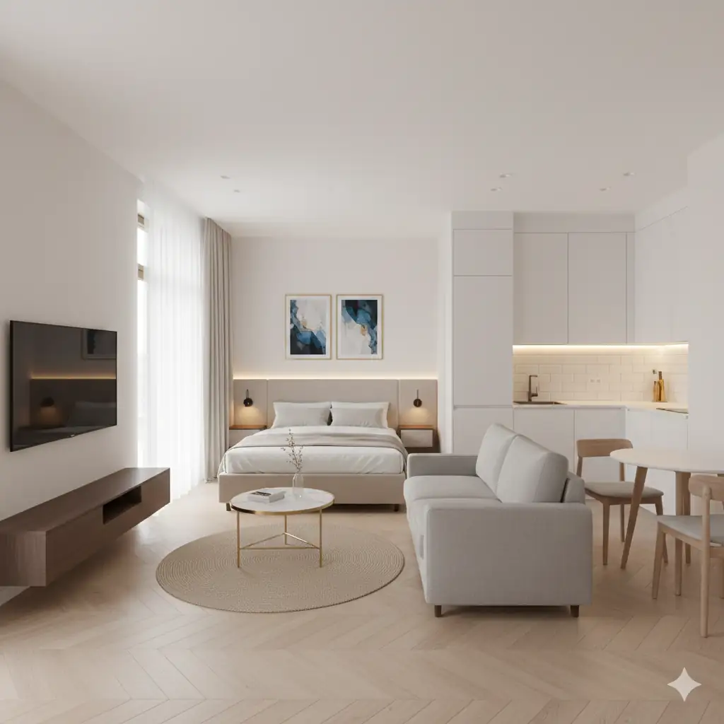 Ремонт 1-к квартиры 30 м2 в Москве