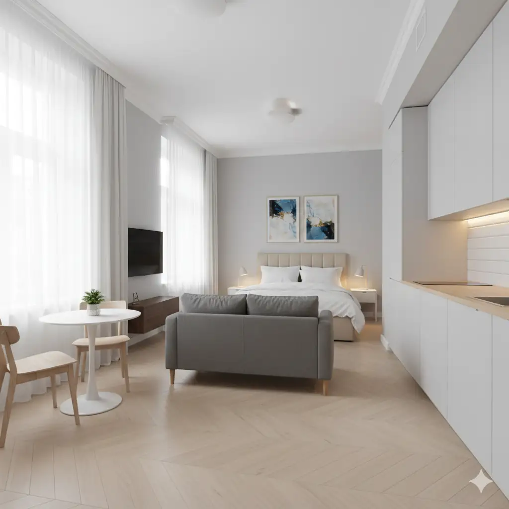 Ремонт 1-к квартиры 32 м2 в Москве